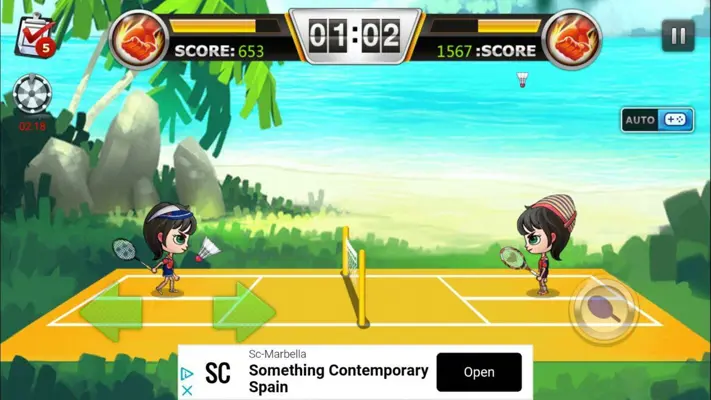 Badminton Legend 3D android App screenshot 0