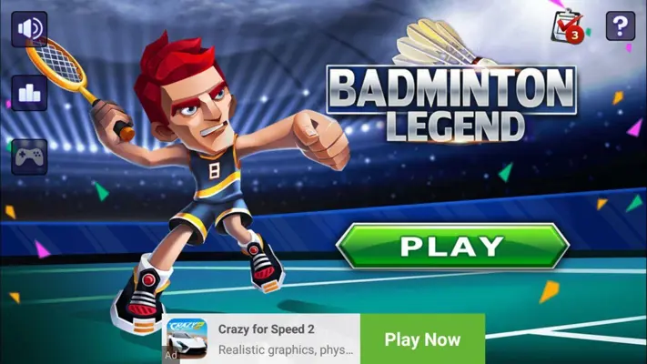 Badminton Legend 3D android App screenshot 2